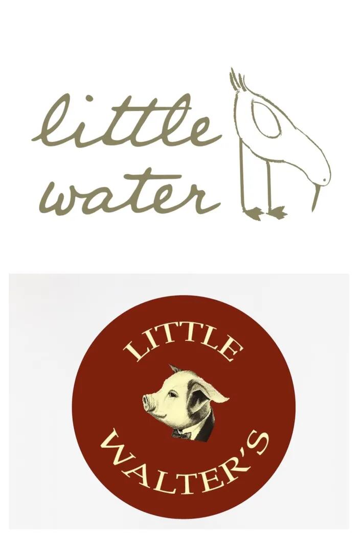 The logos of Little Water (opening at 261 S. 20th St.) and Little Walter's (opening at 2049 E. Hagert St.).